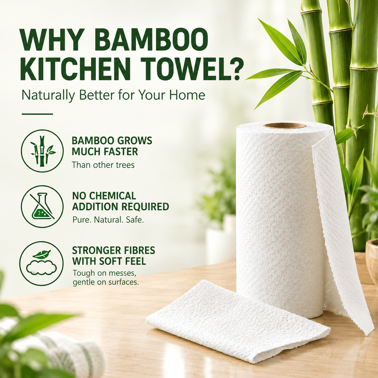 Why kitchen bamboo towel